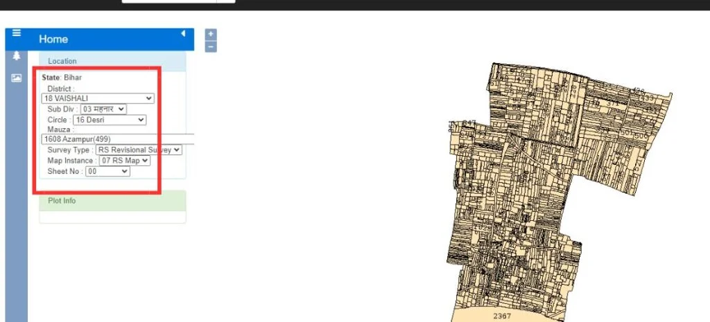 Sub Division Circle Mauza