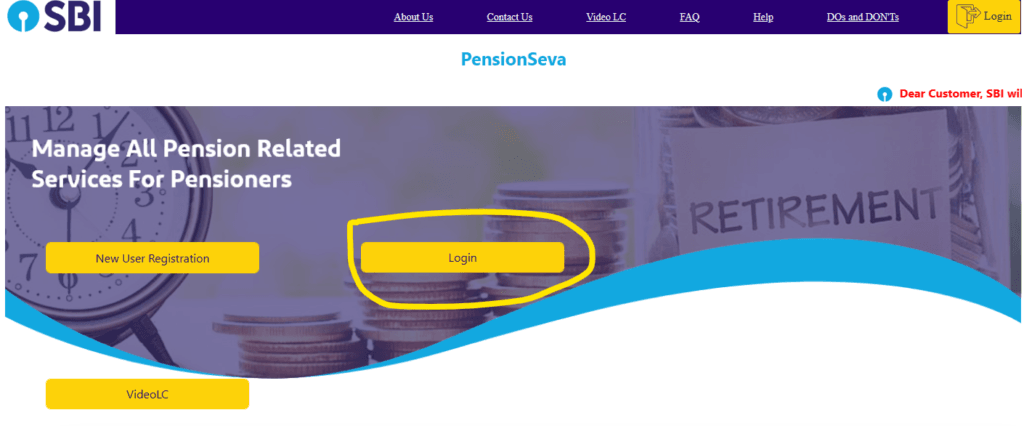 Log in" के विकल्प पर क्लिक करें